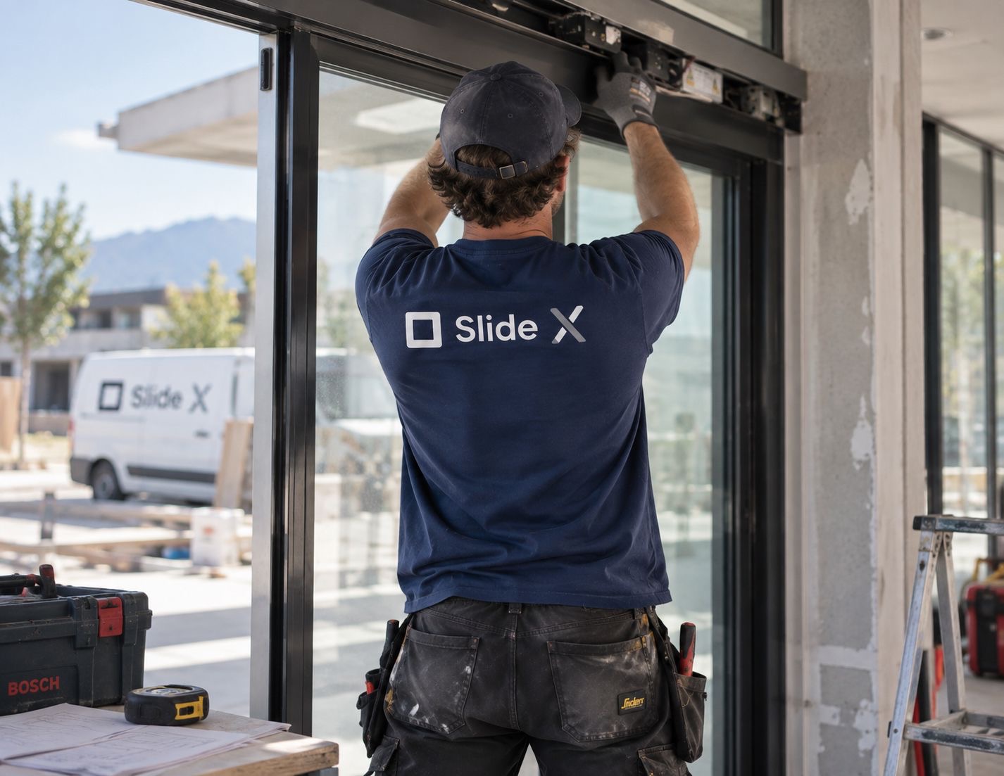 Un expert SlideX en intervention