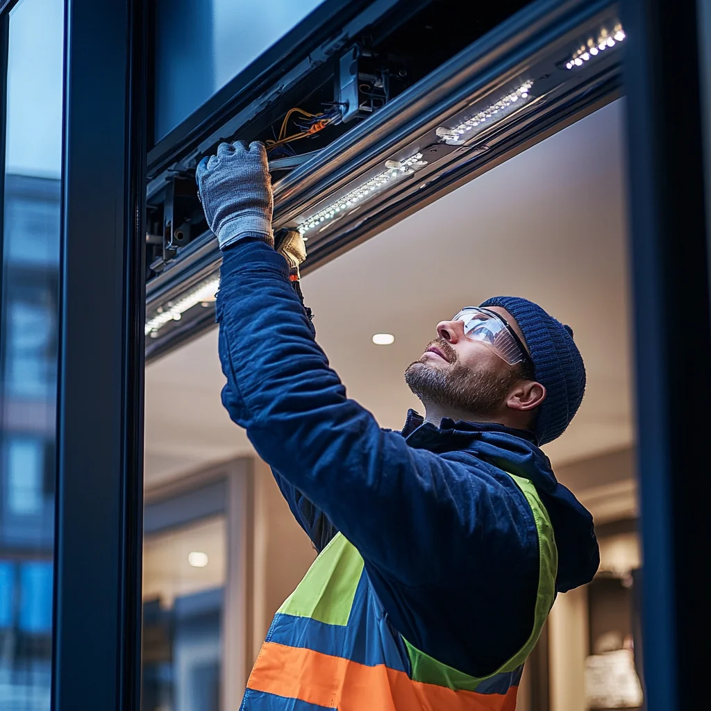 Porte automatique coulissante professionnelle